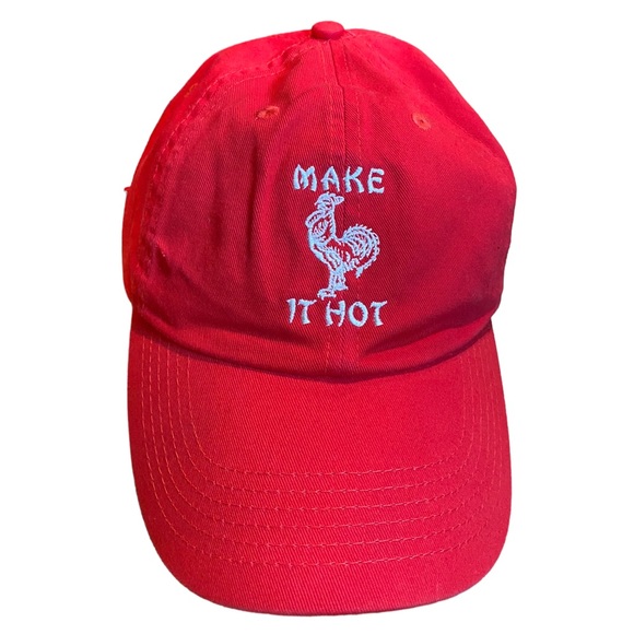 Zumiez Accessories - Petal and Peacocks Red Rooster Make It Hot Sriracha Hat NWOT ADJUSTABLE Zumiez